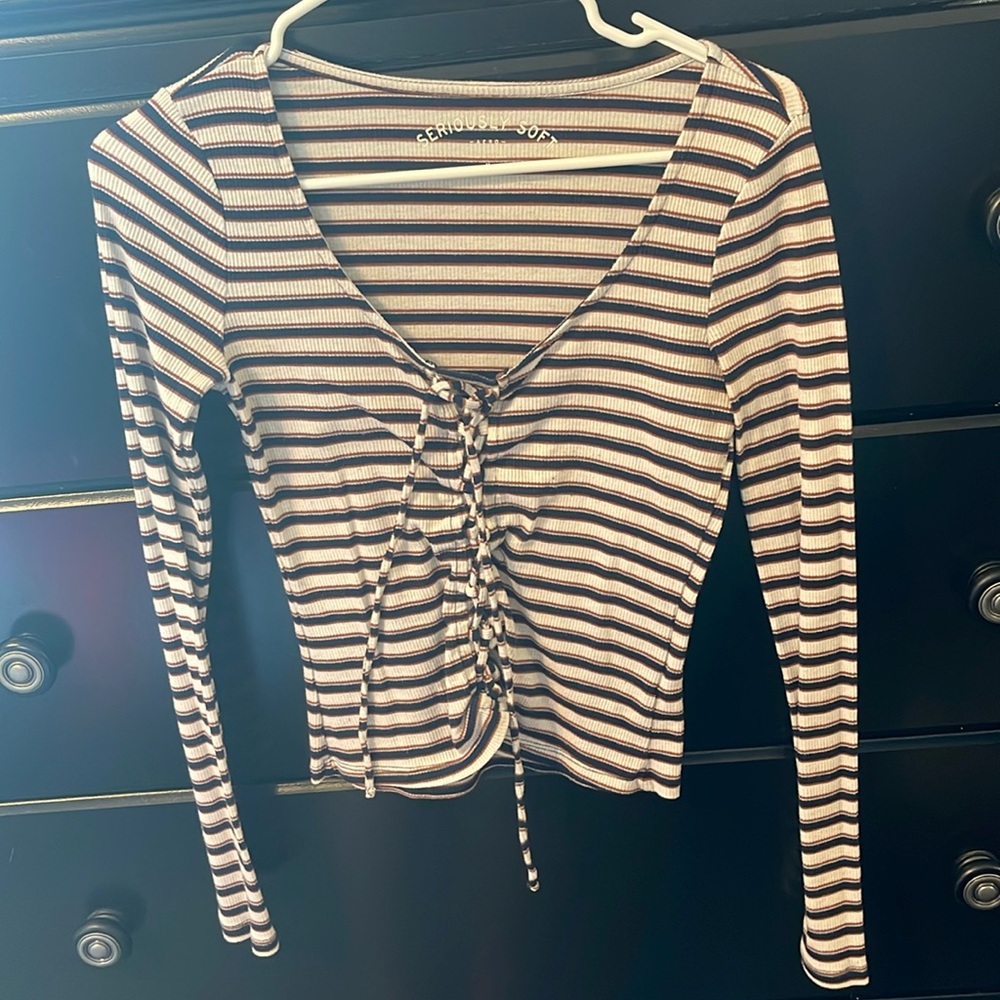Long sleeve striped shirt